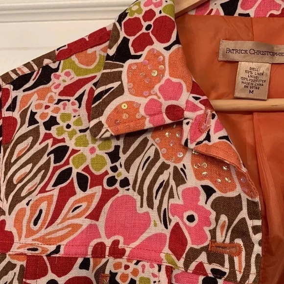 Patrick Christopher Jackets & Blazers - Patrick Christopher  Linen Jacket Sz M